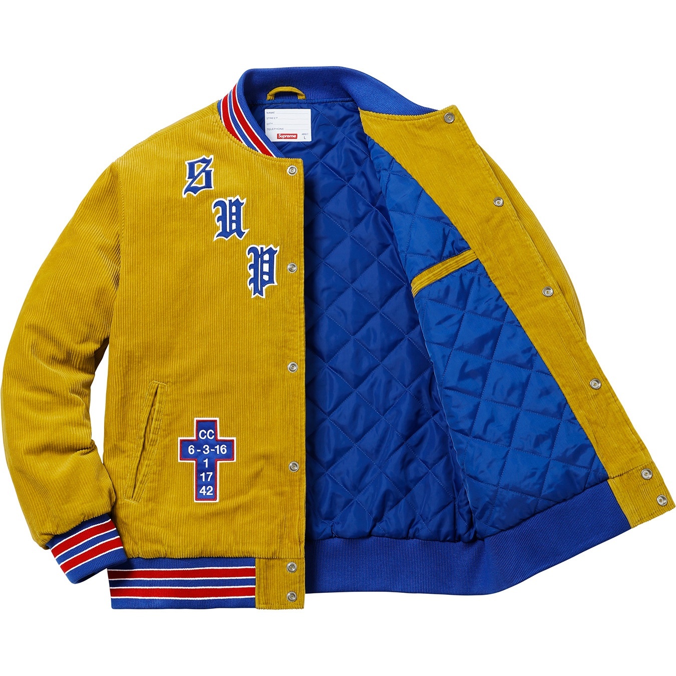 Old English Corduroy Varsity Jacket view 2